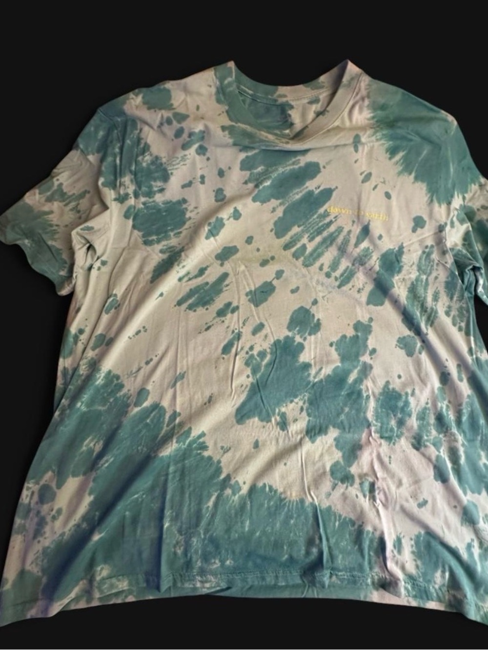 Levi Men’s Teal Tie-Dye Crew Neck T-Shirt